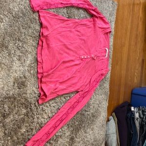 Pink Abercrombie and Fitch size large